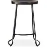 Sgabello da bar - Design industriale - Legno e metallo - 66 cm - Adriel image 7