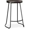Sgabello da bar - Design industriale - Legno e metallo - 66 cm - Adriel image 7