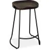 Sgabello da bar - Design industriale - Legno e metallo - 66 cm - Adriel image 7