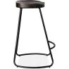 Sgabello da bar - Design industriale - Legno e metallo - 66 cm - Adriel image 7