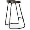 Sgabello da bar - Design industriale - Legno e metallo - 66 cm - Adriel image 7