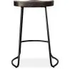 Sgabello da bar - Design industriale - Legno e metallo - 66 cm - Adriel image 7