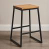 Sgabello da bar di design industriale - Legno e metallo - 60cm - Big Boy image 7