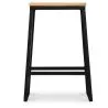 Sgabello da bar di design industriale - Legno e metallo - 60cm - Big Boy image 7