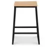 Sgabello da bar di design industriale - Legno e metallo - 60cm - Big Boy image 7