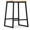 Sgabello da bar di design industriale - Legno e metallo - 60cm - Big Boy image 7
