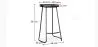 Sgabello da bar - Design industriale - Legno e metallo - 76cm - Aiyana image 7