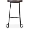 Sgabello da bar - Design industriale - Legno e metallo - 76cm - Aiyana image 7