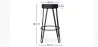Sgabello rotondo - Design industriale - 80 cm - Elan image 7