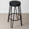 Sgabello rotondo - Design industriale - 80 cm - Elan image 7