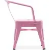 Sedia per bambini con braccioli - Sedia per bambini - Design industriale - Acciaio - Stylix image 7