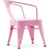 Sedia per bambini con braccioli - Sedia per bambini - Design industriale - Acciaio - Stylix image 7