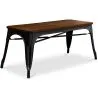 Banco di Design Industriale - Legno e Metallo - Stylix image 7