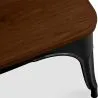 Banco di Design Industriale - Legno e Metallo - Stylix image 7