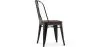 Sedia da pranzo - Design industriale - Legno e acciaio - Stylix image 7