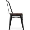 Sedia da pranzo - Design industriale - Legno e acciaio - Stylix image 7
