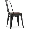 Sedia da pranzo - Design industriale - Legno e acciaio - Stylix image 7