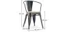 Sedia da pranzo con braccioli - Legno e acciaio - Stylix image 7