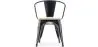 Sedia da pranzo con braccioli - Legno e acciaio - Stylix image 7