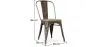 Sedia da pranzo - Design industriale - Legno e acciaio - Stylix image 7