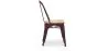 Sedia da pranzo - Design industriale - Legno e acciaio - Stylix image 7