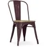 Sedia da pranzo - Design industriale - Legno e acciaio - Stylix image 7