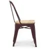 Sedia da pranzo - Design industriale - Legno e acciaio - Stylix image 7