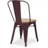 Sedia da pranzo - Design industriale - Legno e acciaio - Stylix image 7