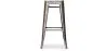 Sgabello da bar - Design industriale - Acciaio e legno - 76cm - Stylix image 7