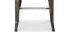 Sgabello da bar - Design industriale - Acciaio e legno - 76cm - Stylix image 7