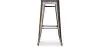 Sgabello da bar - Design industriale - Legno e metallo - 76cm - Stylix image 7