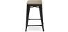 Sgabello da bar di design industriale - Legno e acciaio - 61 cm - Stylix image 7