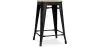 Sgabello da bar di design industriale - Legno e acciaio - 61 cm - Stylix image 7