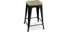 Sgabello da bar di design industriale - Legno e acciaio - 61 cm - Stylix image 7