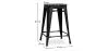 Sgabello da bar - Design industriale - Legno e acciaio - 61 cm - Stylix image 7