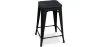 Sgabello da bar - Design industriale - Legno e acciaio - 61 cm - Stylix image 7