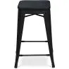 Sgabello da bar - Design industriale - Legno e acciaio - 61 cm - Stylix image 7