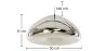  Lampadario - Lampada a Sospensione in Metallo Cromato - 30 cm - Nullify image 7
