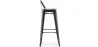 Sgabello da bar con schienale - Design industriale - 76 cm - Stylix image 7