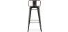 Sgabello da bar con schienale - Design industriale - 76 cm - Stylix image 7