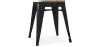 Sgabello di design industriale - Legno e metallo - 45cm - Stylix image 7