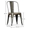 Sedia da pranzo in acciaio - Design industriale - Nuova edizione - Stylix image 7