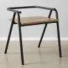 Sedia da pranzo - Design industriale - Legno e metallo - Achak image 7