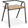 Sedia da pranzo - Design industriale - Legno e metallo - Achak image 7