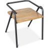 Sedia da pranzo - Design industriale - Legno e metallo - Achak image 7