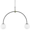 Lampada a Soffitto a Sfera di Vetro - Lampada a Sospensione a 2 Bracci - Josephine image 7