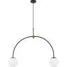 Lampada a Soffitto a Sfera di Vetro - Lampada a Sospensione a 2 Bracci - Josephine image 7