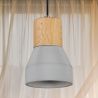 Lampada a soffitto in legno e cemento - Lampada a sospensione in Stile Scandinavo - Minnie image 7