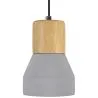 Lampada a soffitto in legno e cemento - Lampada a sospensione in Stile Scandinavo - Minnie image 7
