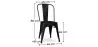 Sedia da pranzo in acciaio - Design industriale - Stylix image 7